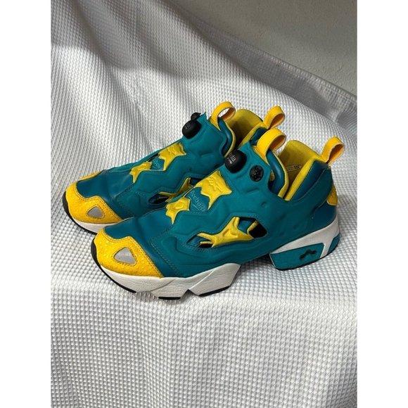 Reebok sneakers shoes sports athletic green blue rare  Fury main image 7